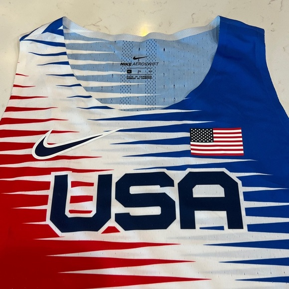 Nike AeroSwift USA Red White Blue Running Tank Top XL NWT - Picture 6 of 12